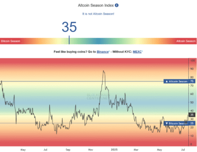 Screenshot 2025 07 15 at 13 40 38 Altcoin Season Index Is it Altseason right now